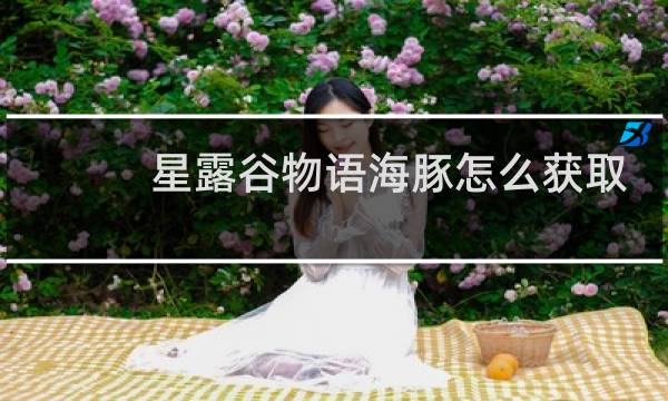 星露谷物语海豚怎么获取