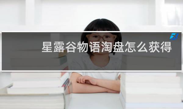 星露谷物语淘盘怎么获得