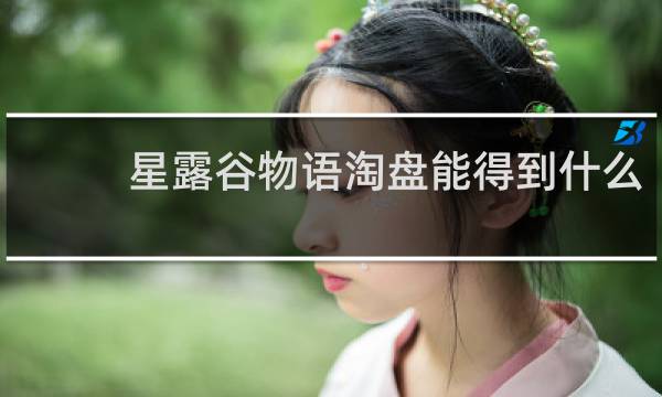 星露谷物语淘盘能得到什么