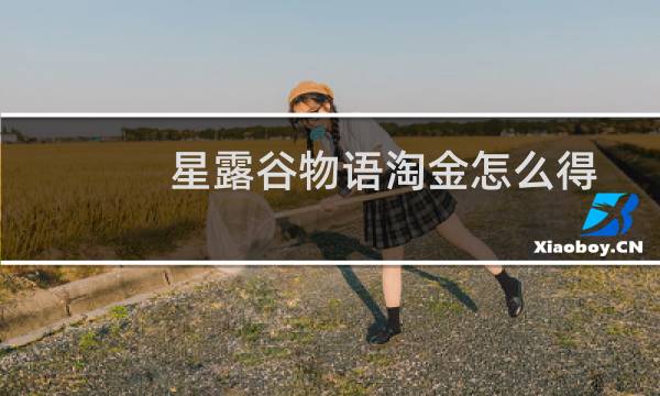 星露谷物语淘金怎么得
