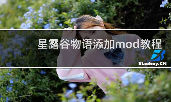 星露谷物语添加mod教程