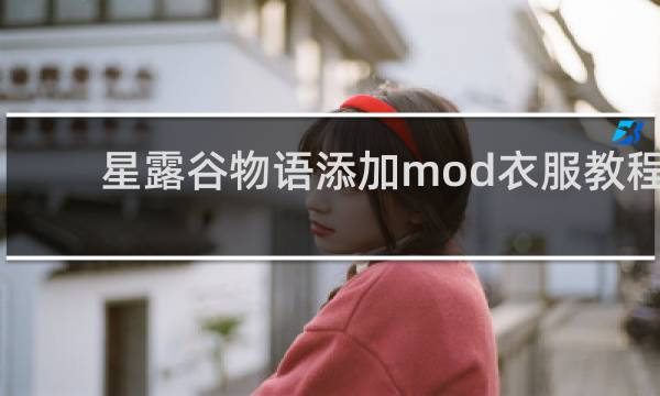 星露谷物语添加mod衣服教程