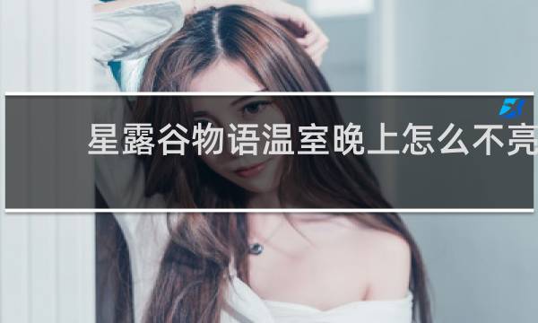 星露谷物语温室晚上怎么不亮