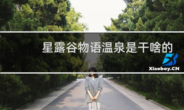 星露谷物语温泉是干啥的