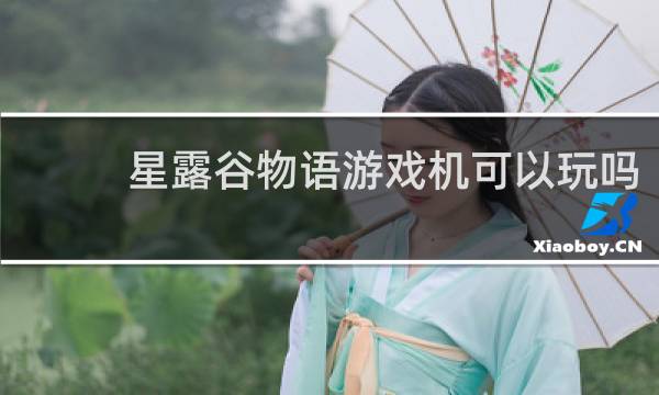 星露谷物语游戏机可以玩吗