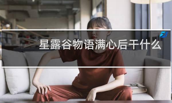 星露谷物语满心后干什么