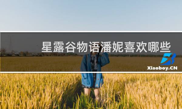 星露谷物语潘妮喜欢哪些