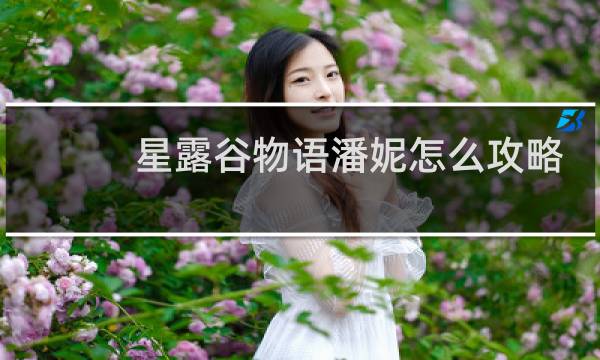 星露谷物语潘妮怎么攻略