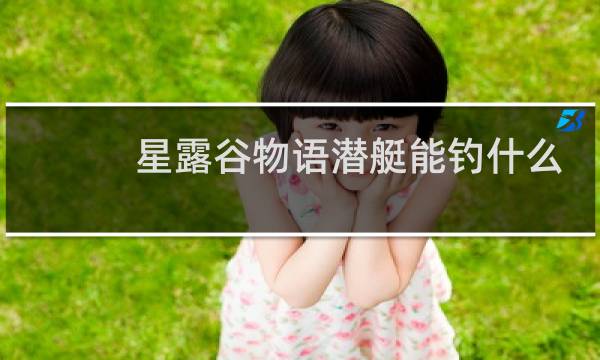 星露谷物语潜艇能钓什么