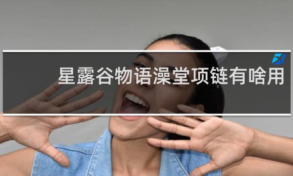 星露谷物语澡堂项链有啥用