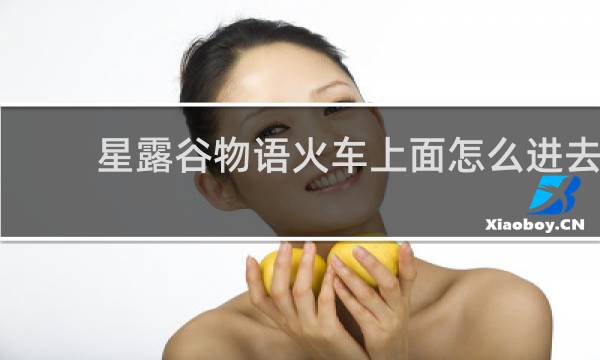 星露谷物语火车上面怎么进去
