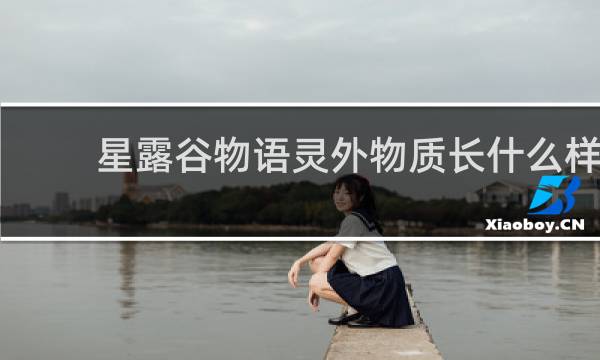 星露谷物语灵外物质长什么样