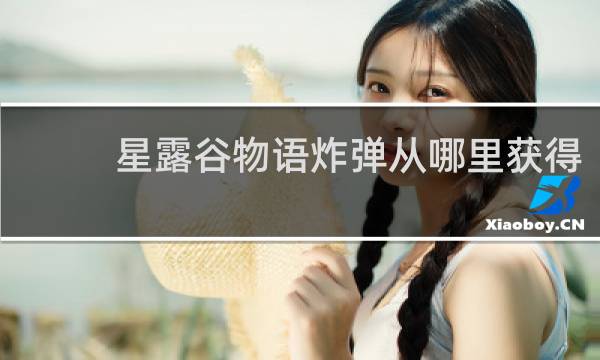 星露谷物语炸弹从哪里获得