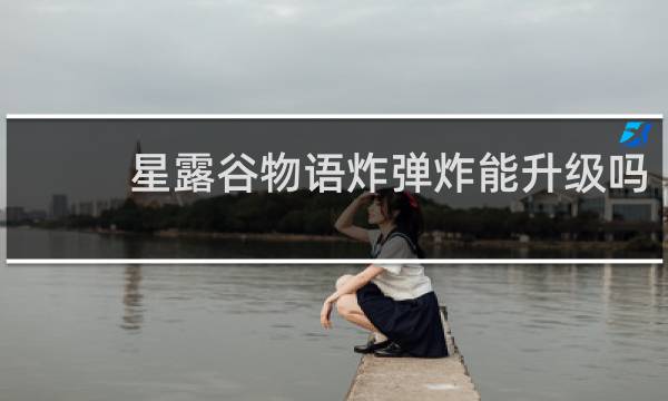 星露谷物语炸弹炸能升级吗