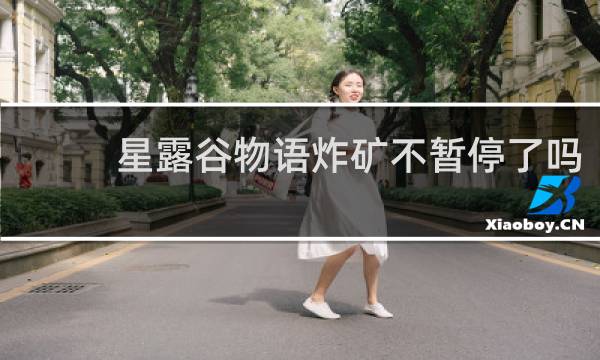 星露谷物语炸矿不暂停了吗