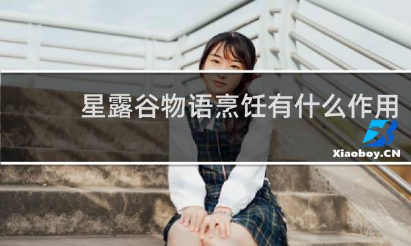 星露谷物语烹饪有什么作用