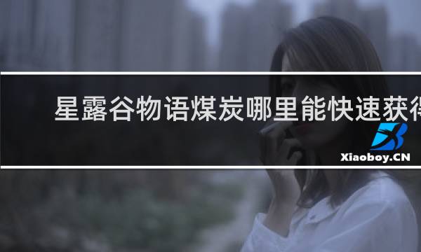 星露谷物语煤炭哪里能快速获得