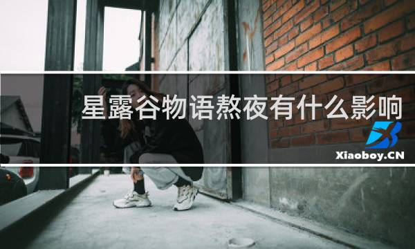 星露谷物语熬夜有什么影响