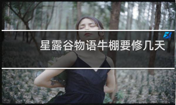 星露谷物语牛棚要修几天