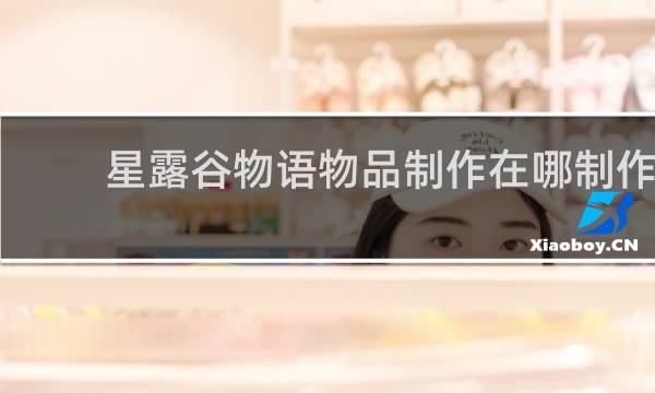 星露谷物语物品制作在哪制作