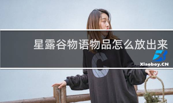 星露谷物语物品怎么放出来