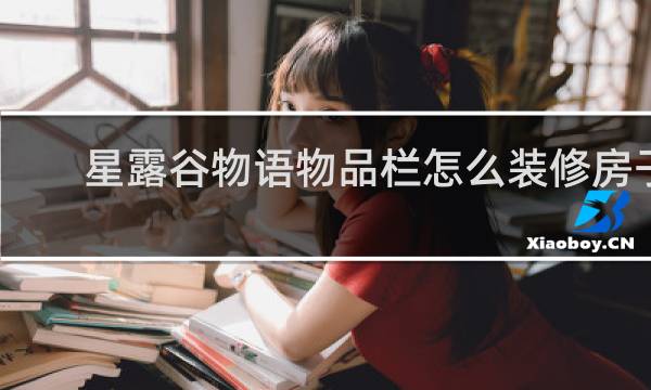 星露谷物语物品栏怎么装修房子