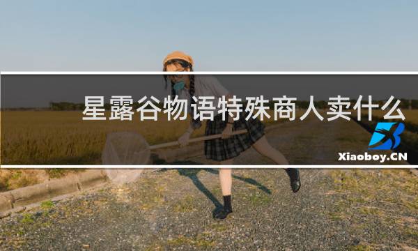 星露谷物语特殊商人卖什么