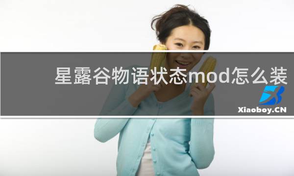 星露谷物语状态mod怎么装
