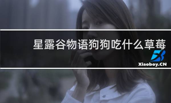 星露谷物语狗狗吃什么草莓