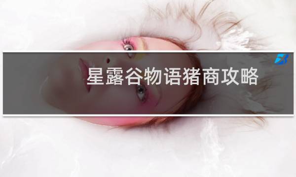 星露谷物语猪商攻略