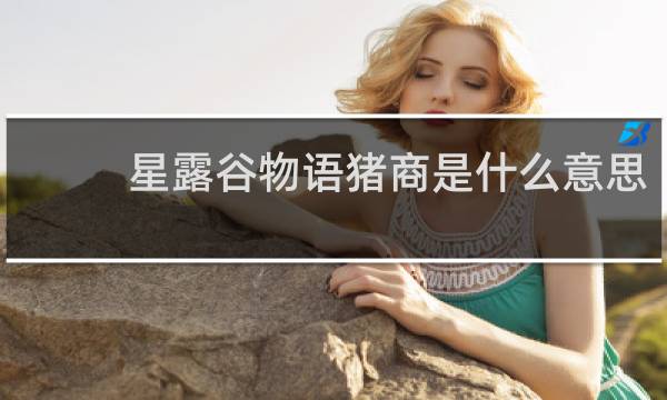 星露谷物语猪商是什么意思