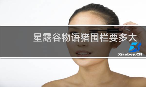 星露谷物语猪围栏要多大