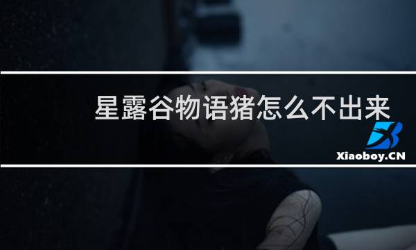 星露谷物语猪怎么不出来