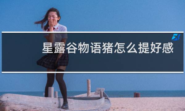 星露谷物语猪怎么提好感