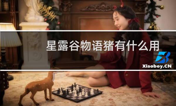 星露谷物语猪有什么用