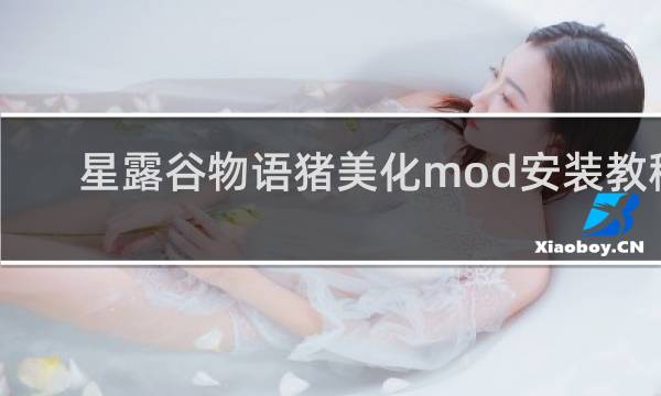 星露谷物语猪美化mod安装教程