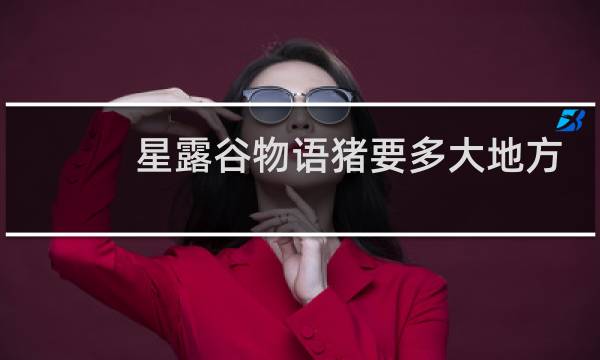星露谷物语猪要多大地方