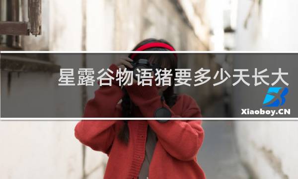 星露谷物语猪要多少天长大