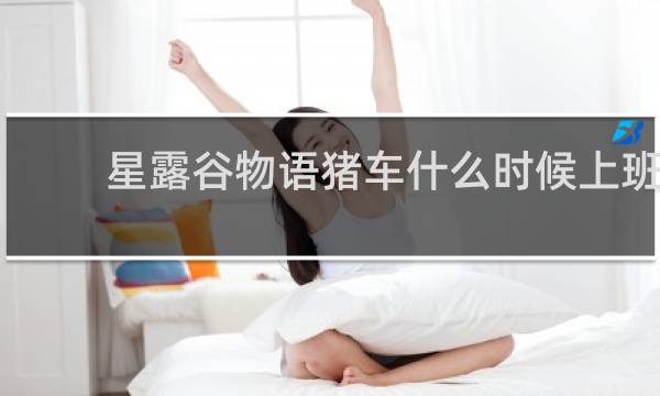 星露谷物语猪车什么时候上班
