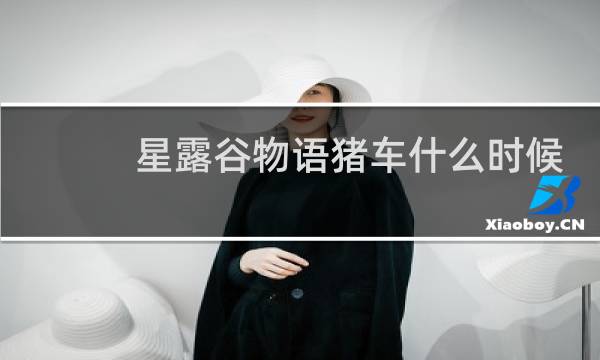 星露谷物语猪车什么时候