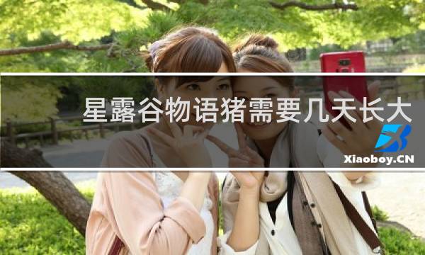 星露谷物语猪需要几天长大