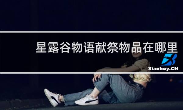 星露谷物语献祭物品在哪里