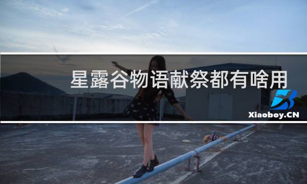 星露谷物语献祭都有啥用