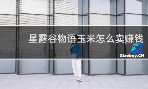 星露谷物语玉米怎么卖赚钱