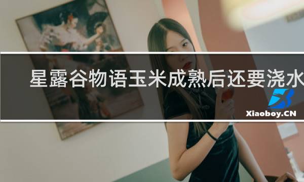 星露谷物语玉米成熟后还要浇水吗