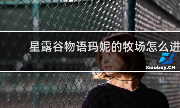 星露谷物语玛妮的牧场怎么进