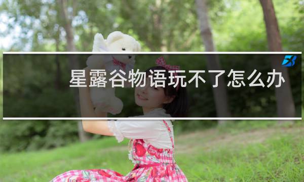 星露谷物语玩不了怎么办