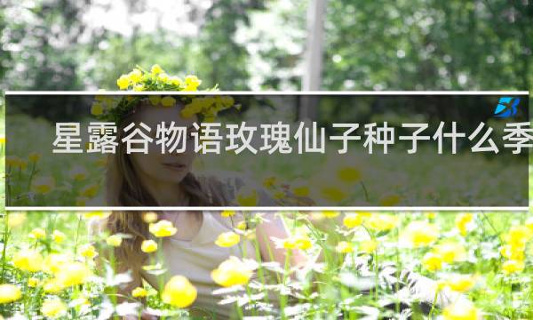 星露谷物语玫瑰仙子种子什么季节