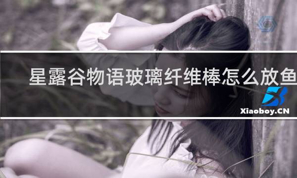 星露谷物语玻璃纤维棒怎么放鱼饵