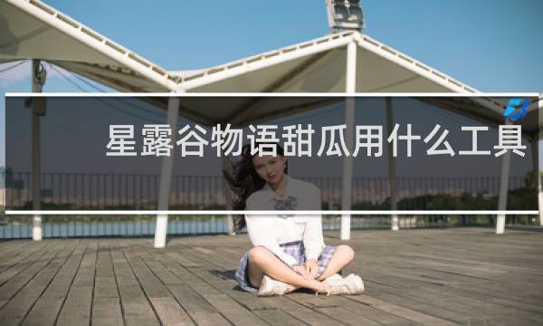 星露谷物语甜瓜用什么工具